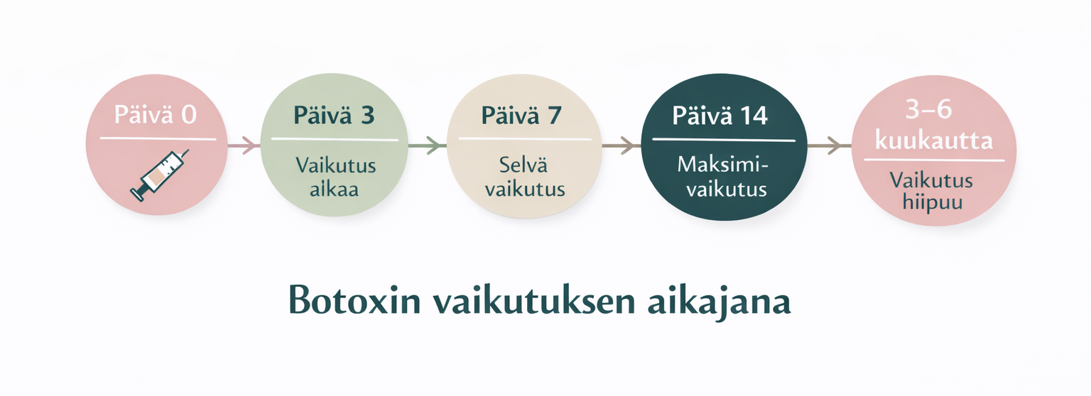 milloin botox alkaa vaikuttaa