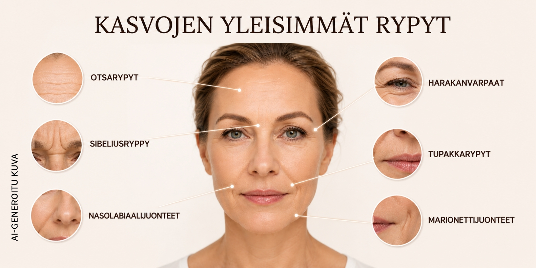 The Most Common Wrinkles and Fine Lines on the Face
